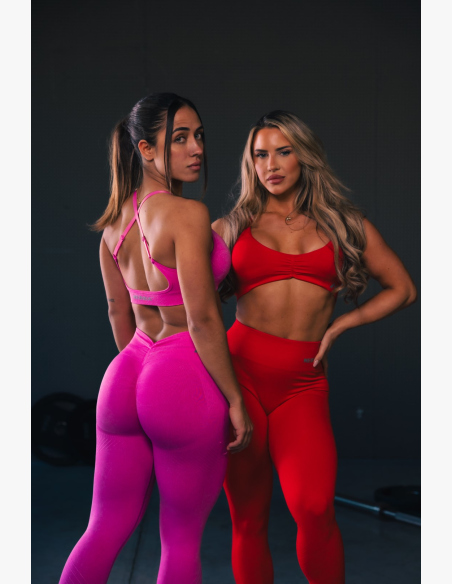 NEBBIA • NEBBIA Sportovní podprsenka se střední oporou  TOTALLY SEAMLESS růžová • Nebshop.cz