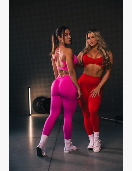 NEBBIA • NEBBIA Sportovní podprsenka se střední oporou  TOTALLY SEAMLESS růžová • Nebshop.cz