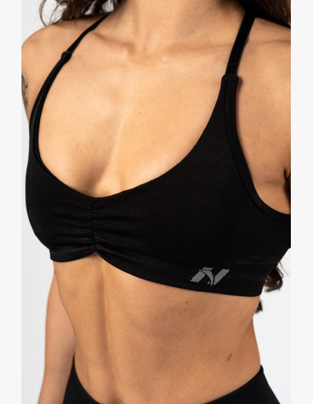 NEBBIA • NEBBIA Sports Bra with Medium Support TOTALLY SEAMLESS Black • Nebshop.cz
