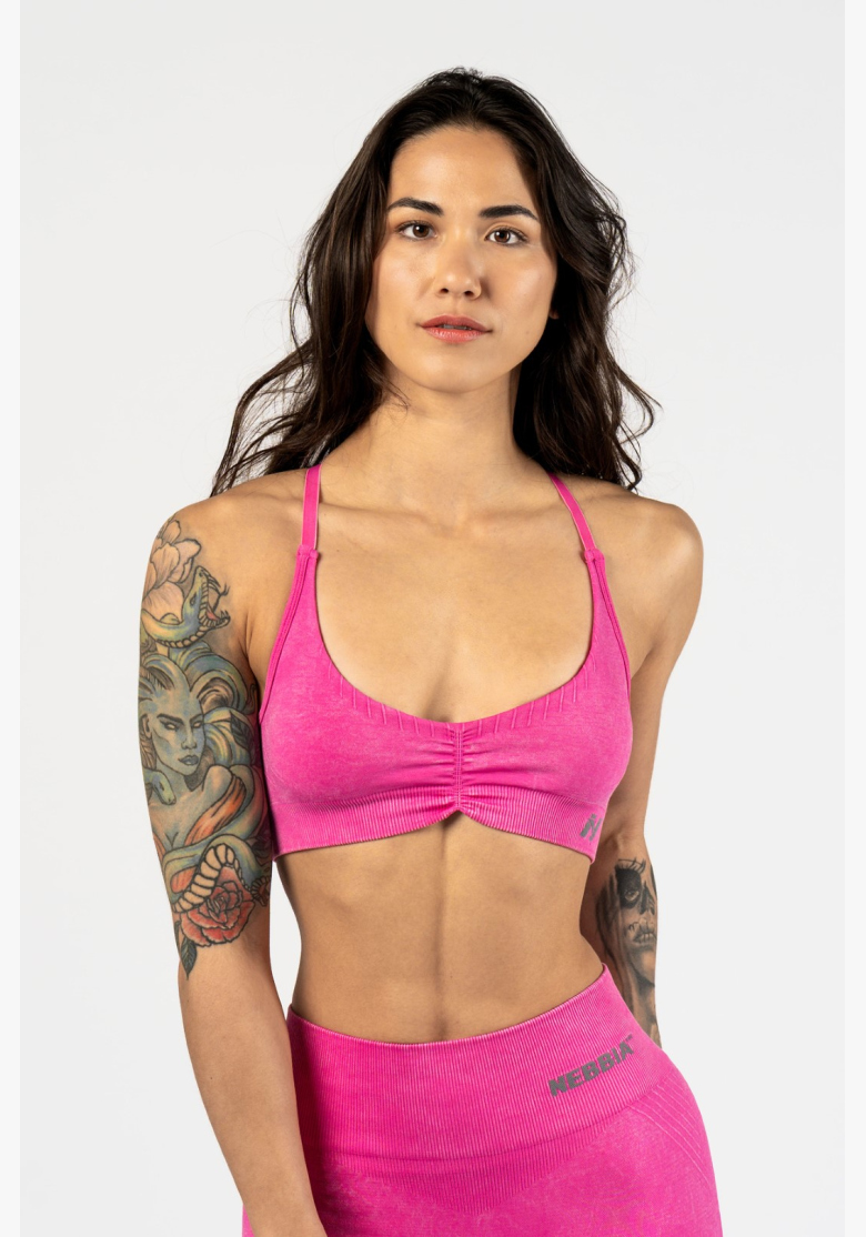 NEBBIA • NEBBIA Sportovní podprsenka se střední oporou  TOTALLY SEAMLESS růžová • Nebshop.cz NEBBIA • NEBBIA Sportovní podprsenka se střední oporou  TOTALLY SEAMLESS růžová • Nebshop.cz