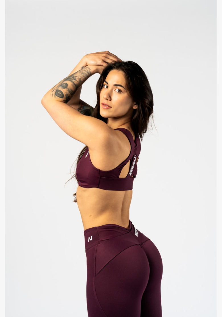 NEBBIA • NEBBIA Sports Bra STRONG BEAUTY burgundy • Nebshop.cz NEBBIA • NEBBIA Sports Bra STRONG BEAUTY burgundy • Nebshop.cz
