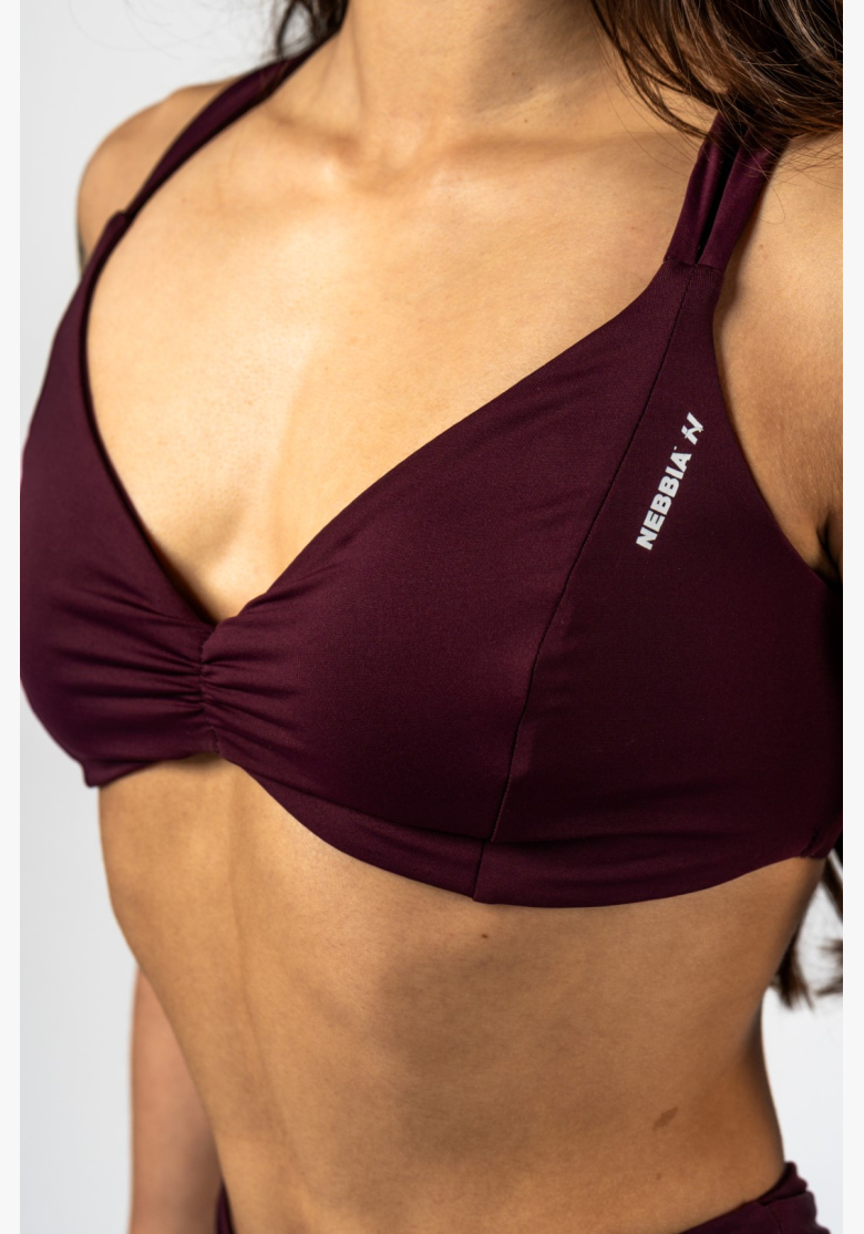 NEBBIA • NEBBIA Sports Bra STRONG BEAUTY burgundy • Nebshop.cz NEBBIA • NEBBIA Sports Bra STRONG BEAUTY burgundy • Nebshop.cz