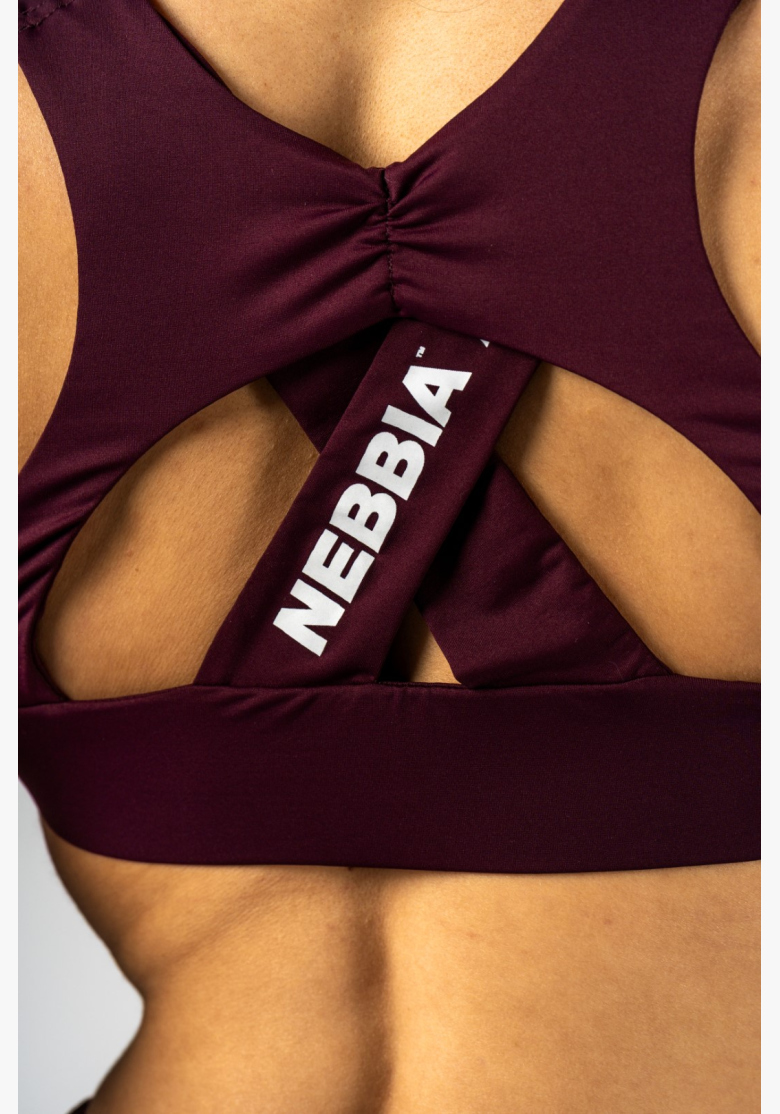 NEBBIA • NEBBIA Sports Bra STRONG BEAUTY burgundy • Nebshop.cz NEBBIA • NEBBIA Sports Bra STRONG BEAUTY burgundy • Nebshop.cz