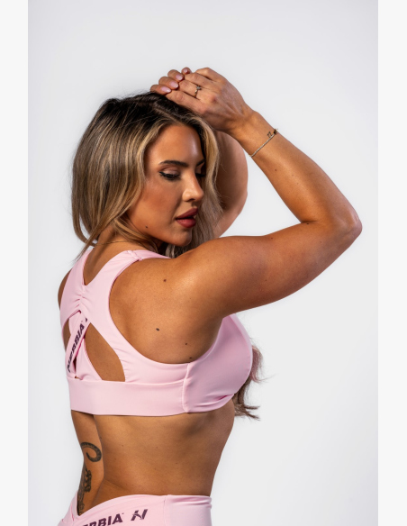 NEBBIA • NEBBIA Športová podprsenka STRONG BEAUTY ružová • Nebshop.sk