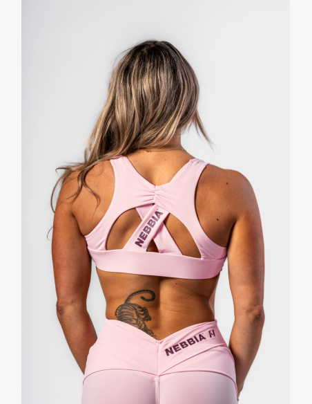 NEBBIA • NEBBIA Športová podprsenka STRONG BEAUTY ružová • Nebshop.sk
