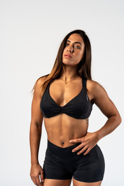NEBBIA • NEBBIA Sportovní podprsenka STRONG BEAUTY čeerná • Nebshop.cz