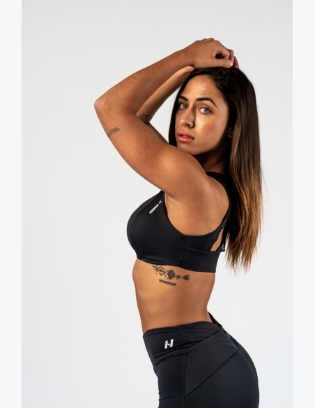 NEBBIA • NEBBIA Športová podprsenka STRONG BEAUTY čierna • Nebshop.sk
