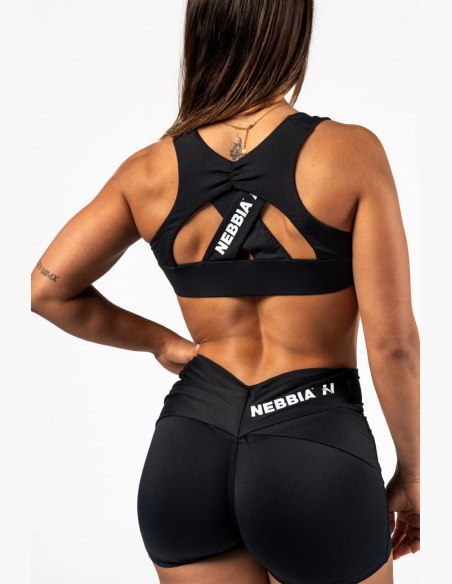NEBBIA • NEBBIA Športová podprsenka STRONG BEAUTY čierna • Nebshop.sk