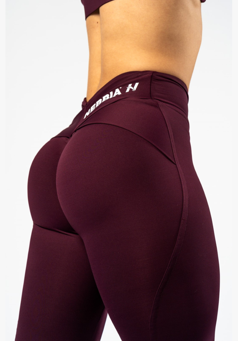 NEBBIA • NEBBIA Leggings modellanti con vita a V STRONG BEAUTY bordeaux • Nebshop.it NEBBIA • NEBBIA Leggings modellanti con vita a V STRONG BEAUTY bordeaux • Nebshop.it