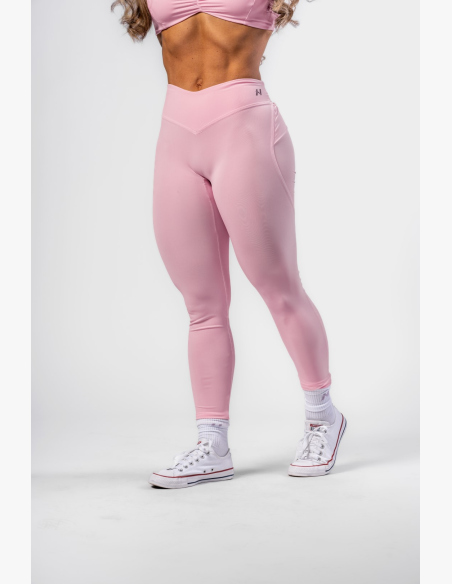 NEBBIA • NEBBIA Tvarující legíny s V-shaped pasem STRONG BEAUTY růžové  • Nebshop.cz