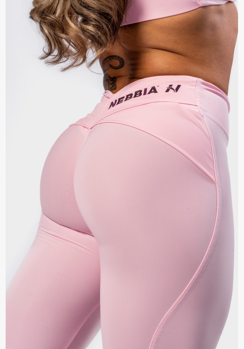 NEBBIA • NEBBIA Shaping leggings with V-shaped waistband STRONG BEAUTY pink • Nebshop.com NEBBIA • NEBBIA Shaping leggings with V-shaped waistband STRONG BEAUTY pink • Nebshop.com