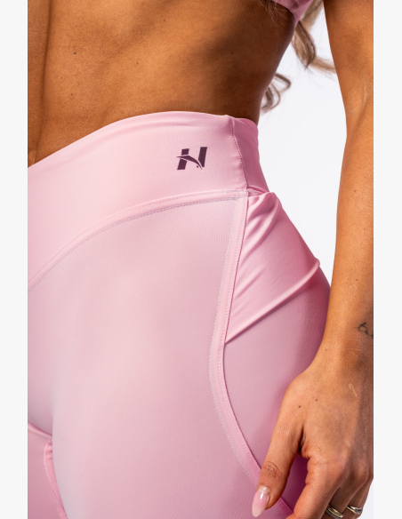 NEBBIA • NEBBIA Tvarující legíny s V-shaped pasem STRONG BEAUTY růžové  • Nebshop.cz
