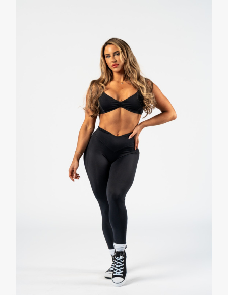 NEBBIA • NEBBIA Tvarujúce legíny s V-shaped pásom STRONG BEAUTY čierne • Nebshop.sk