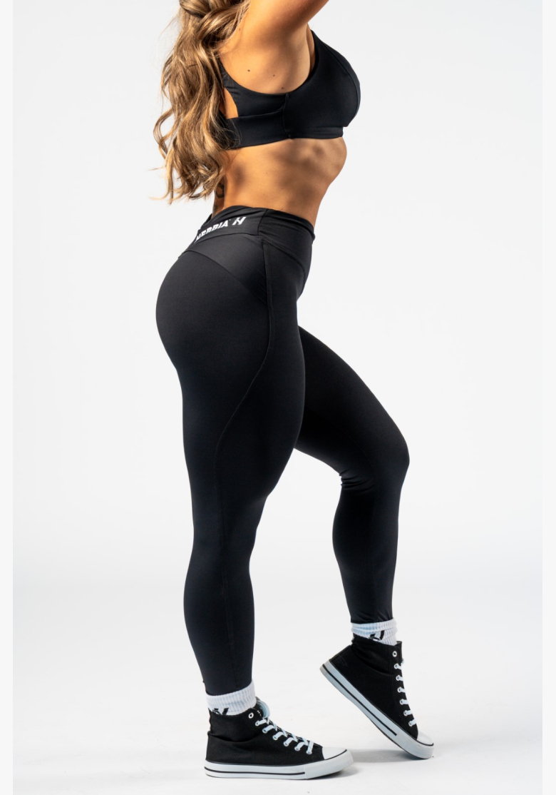 NEBBIA • NEBBIA Shaping leggings with V-shaped waistband STRONG BEAUTY black • Nebshop.cz NEBBIA • NEBBIA Shaping leggings with V-shaped waistband STRONG BEAUTY black • Nebshop.cz
