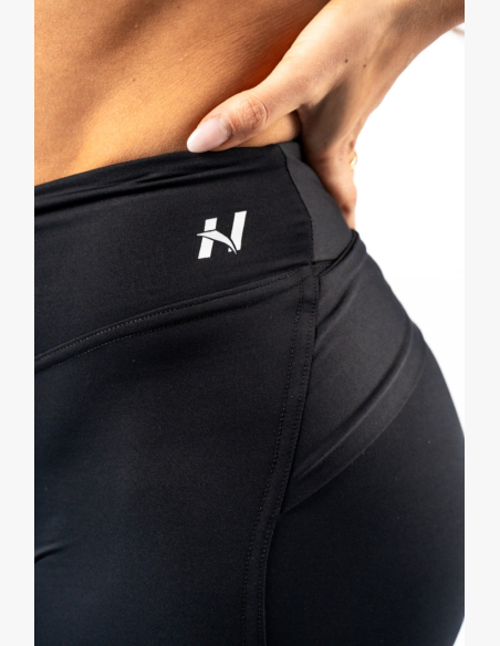 NEBBIA • NEBBIA Tvarujúce legíny s V-shaped pásom STRONG BEAUTY čierne • Nebshop.sk
