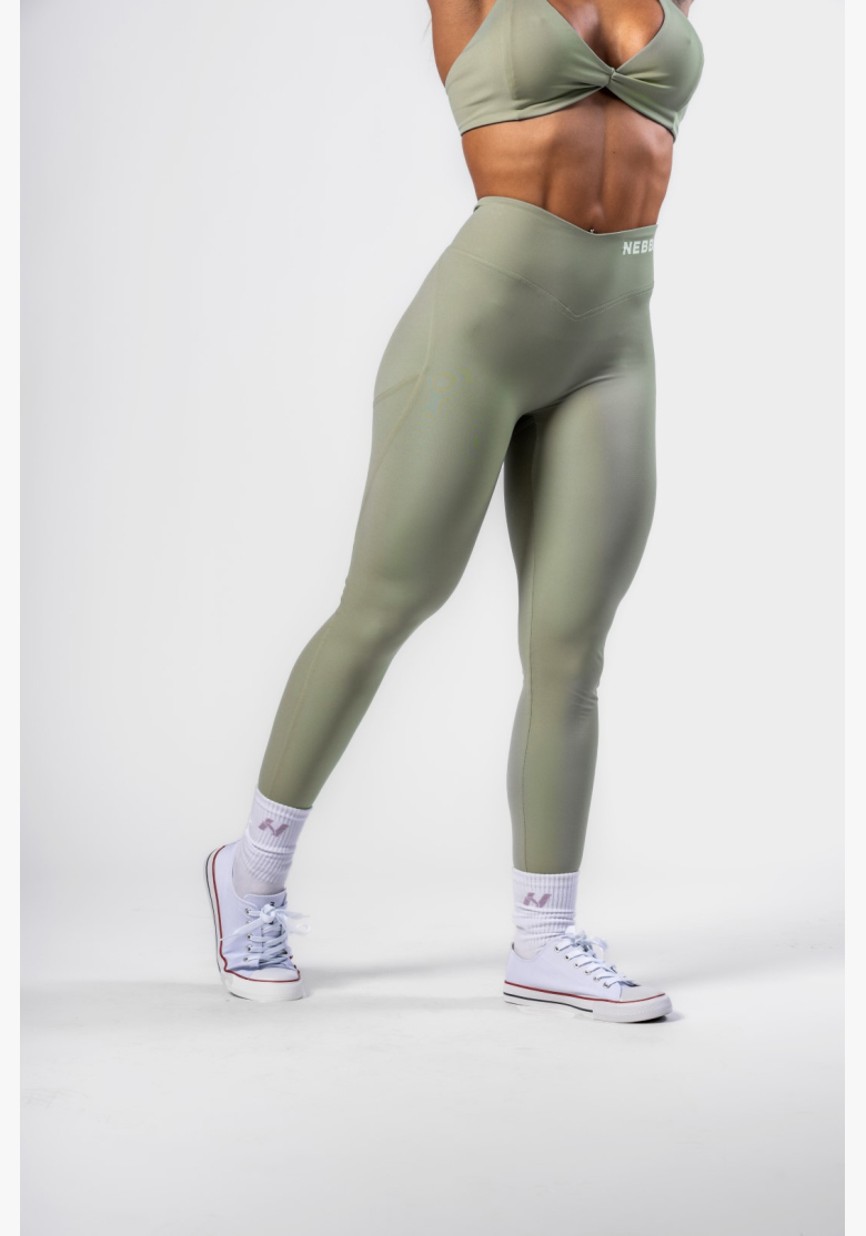 NEBBIA • NEBBIA Leggings modellanti con lacci STRONG BEAUTY verde chiaro • Nebshop.cz NEBBIA • NEBBIA Leggings modellanti con lacci STRONG BEAUTY verde chiaro • Nebshop.cz