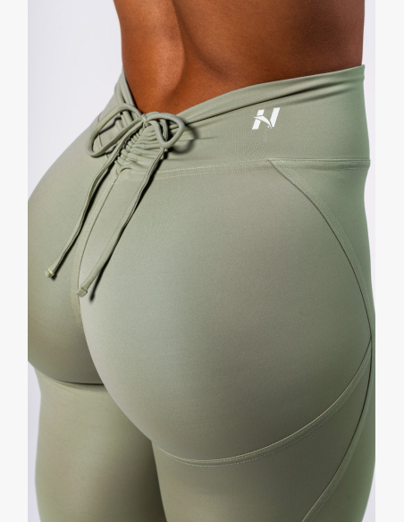 NEBBIA • NEBBIA Tvarujúce legíny so šnurovaním STRONG BEAUTY svetlozelené • Nebshop.sk