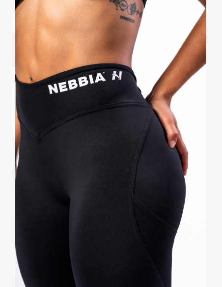 NEBBIA • NEBBIA Tvarujúce legíny so šnurovaním STRONG BEAUTY čierne • Nebshop.sk