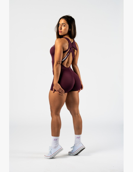 NEBBIA • NEBBIA Tvarujúci fitness overal STRONG BEAUTY bordový • Nebshop.sk