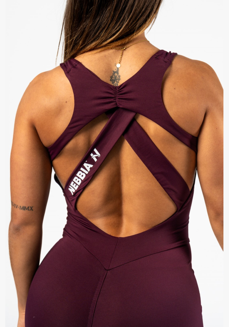NEBBIA • NEBBIA Tvarujúci fitness overal STRONG BEAUTY bordový • Nebshop.sk NEBBIA • NEBBIA Tvarujúci fitness overal STRONG BEAUTY bordový • Nebshop.sk