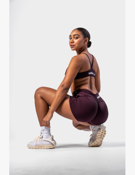 NEBBIA • NEBBIA Shaping shorts with V-shaped waist STRONG BEAUTY burgundy • Nebshop.cz