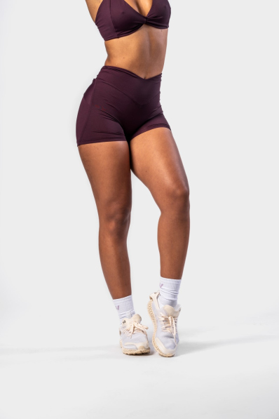 NEBBIA • NEBBIA Shorty modellanti con vita a V STRONG BEAUTY bordeaux • Nebshop.it 2