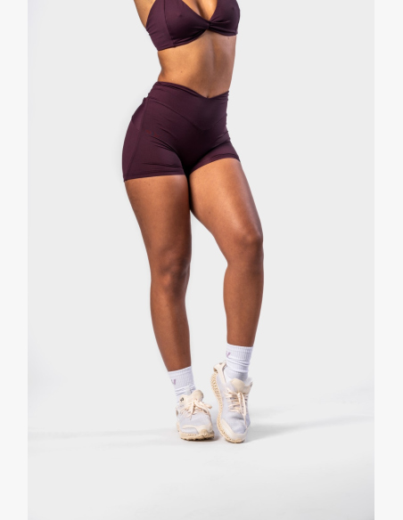 NEBBIA • NEBBIA Shaping shorts with V-shaped waist STRONG BEAUTY burgundy • Nebshop.cz