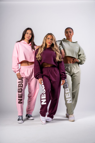 NEBBIA • NEBBIA Volné baggy tepláky BOYFRIEND STYLE světle zelené • Nebshop.cz 2