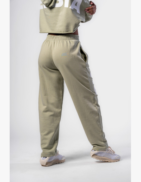 NEBBIA • NEBBIA Pantaloni baggy a gamba larga BOYFRIEND STYLE verde chiaro • Nebshop.cz
