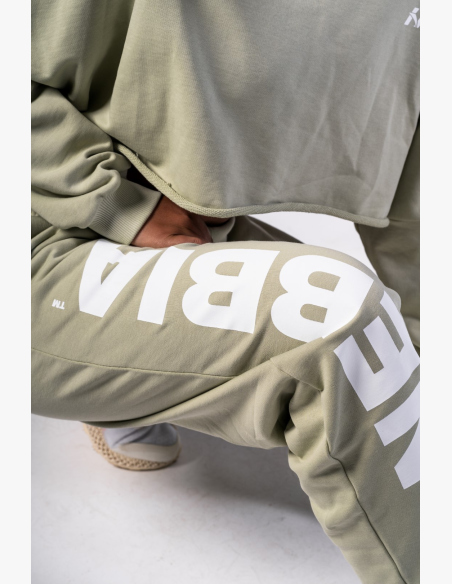 NEBBIA • NEBBIA Loose baggy sweatpants BOYFRIEND STYLE light green • Nebshop.cz