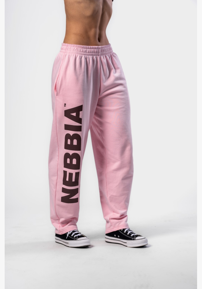 NEBBIA • NEBBIA Pantaloni baggy boyfriend rosa • Nebshop.cz NEBBIA • NEBBIA Pantaloni baggy boyfriend rosa • Nebshop.cz