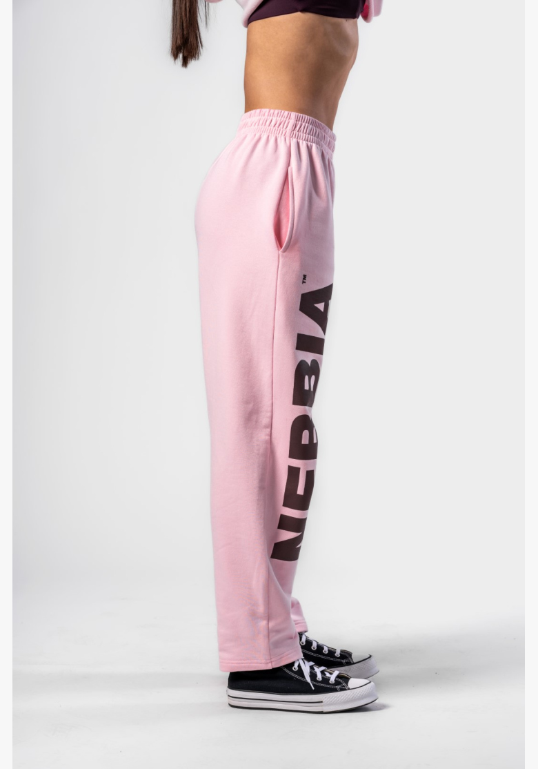 NEBBIA • NEBBIA Voľné baggy tepláky BOYFRIEND STYLE ružové • Nebshop.sk NEBBIA • NEBBIA Voľné baggy tepláky BOYFRIEND STYLE ružové • Nebshop.sk