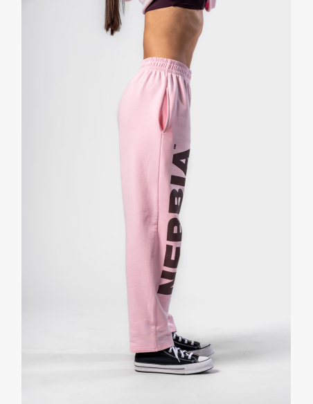 NEBBIA • NEBBIA Voľné baggy tepláky BOYFRIEND STYLE ružové • Nebshop.sk