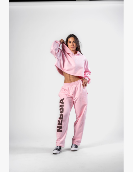 NEBBIA • NEBBIA Pantaloni baggy boyfriend rosa • Nebshop.cz