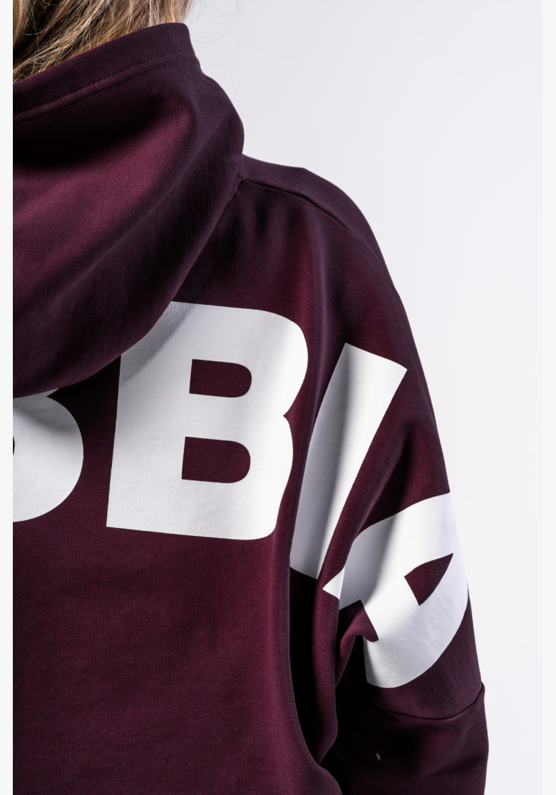NEBBIA • NEBBIA Oversized hoodie with hood OWN YOUR POWER burgundy • Nebshop.cz NEBBIA • NEBBIA Oversized hoodie with hood OWN YOUR POWER burgundy • Nebshop.cz