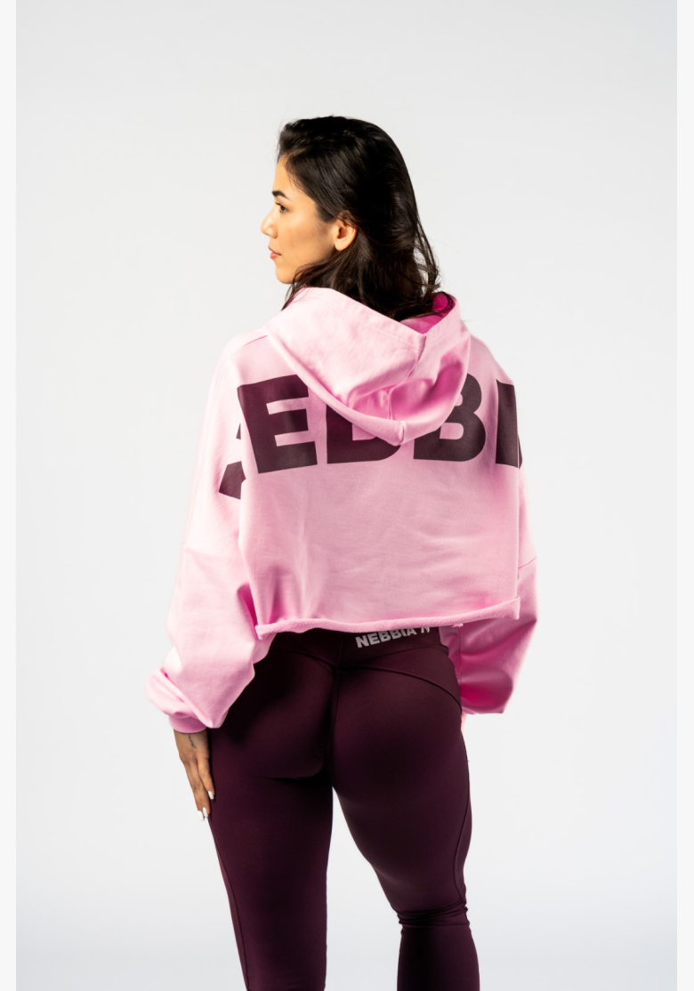 NEBBIA • NEBBIA Oversized hoodie with hood OWN YOUR POWER pink • Nebshop.com NEBBIA • NEBBIA Oversized hoodie with hood OWN YOUR POWER pink • Nebshop.com