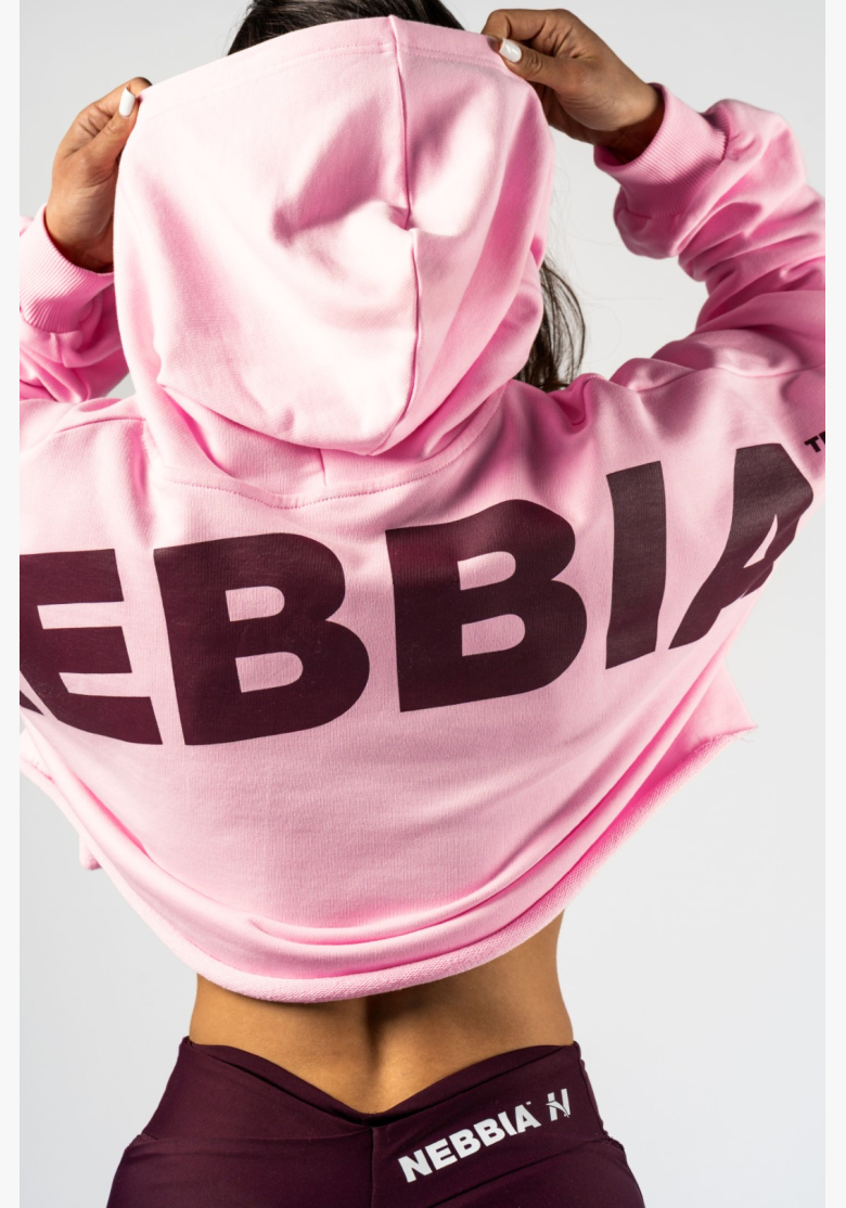 NEBBIA • NEBBIA Oversized hoodie with hood OWN YOUR POWER pink • Nebshop.com NEBBIA • NEBBIA Oversized hoodie with hood OWN YOUR POWER pink • Nebshop.com