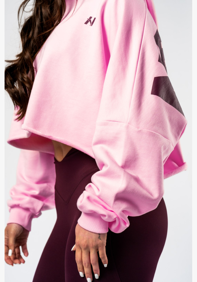 NEBBIA • NEBBIA Oversized hoodie with hood OWN YOUR POWER pink • Nebshop.com NEBBIA • NEBBIA Oversized hoodie with hood OWN YOUR POWER pink • Nebshop.com