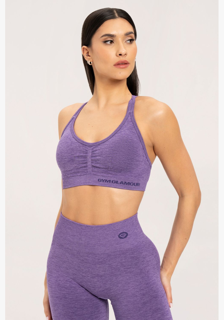 Gym Glamour Podprsenka seamless Violet • NebShop Gym Glamour Podprsenka seamless Violet • NebShop