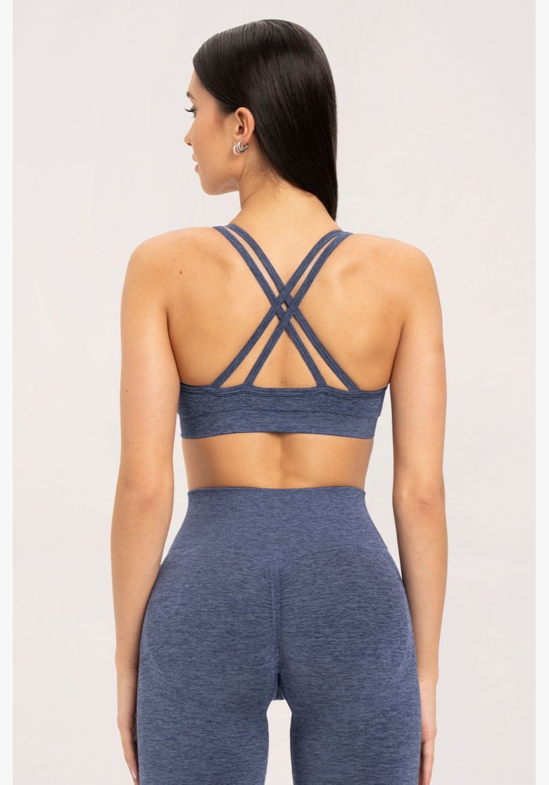Gym Glamour Podprsenka seamless Dark Blue • NebShop Gym Glamour Podprsenka seamless Dark Blue • NebShop