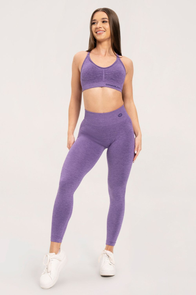Gym Glamour Legíny seamless deep push up Violet • NebShop