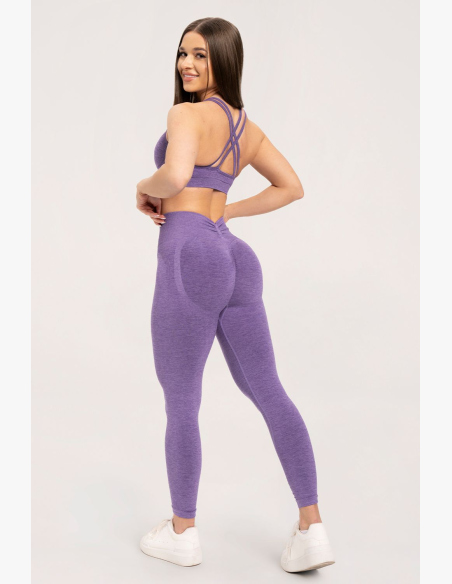 Gym Glamour Legíny seamless deep push up Violet • NebShop