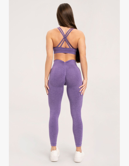 Gym Glamour Legíny seamless deep push up Violet • NebShop