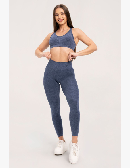 Gym Glamour Legíny seamless deep push up Dark Blue • NebShop
