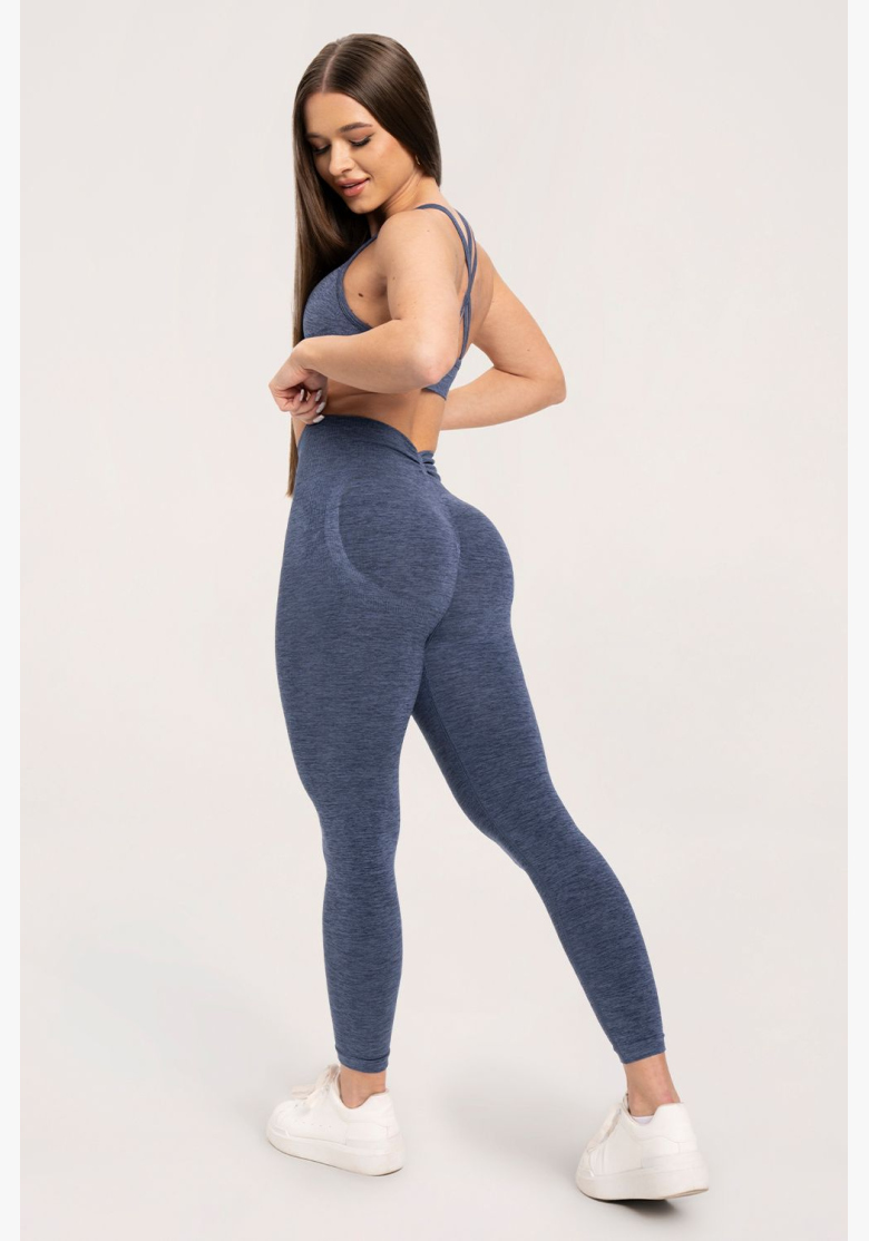 Gym Glamour Legíny seamless deep push up Dark Blue • NebShop