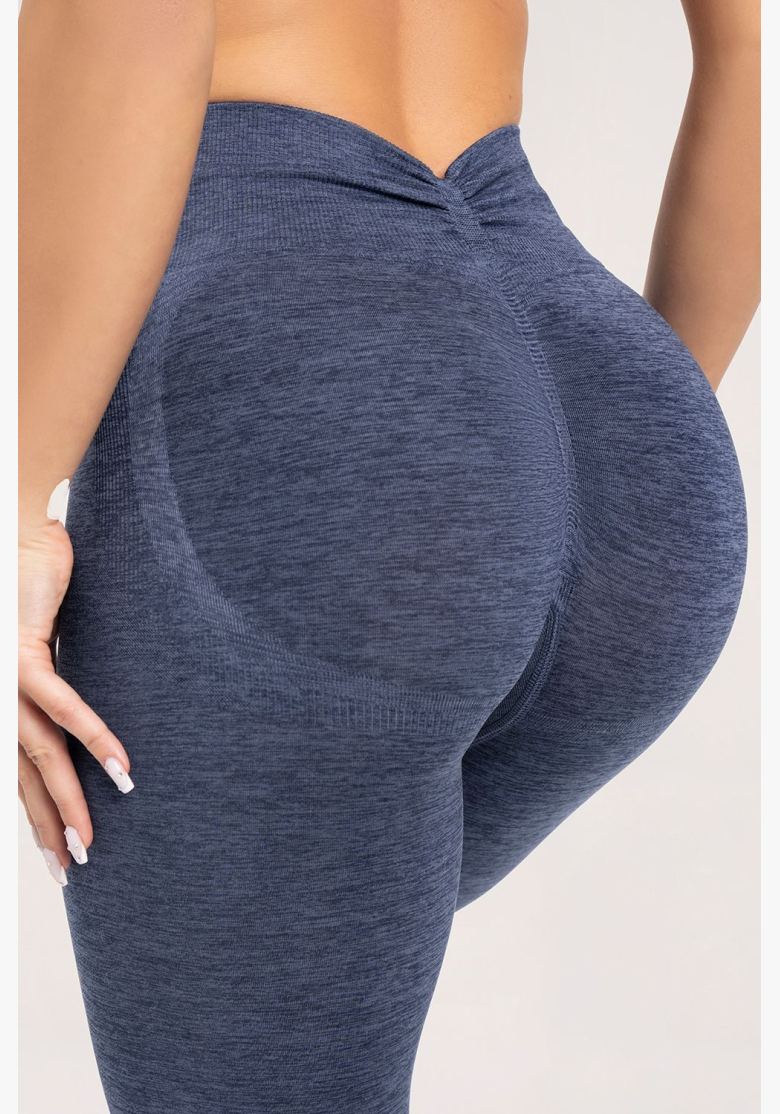 Gym Glamour Legíny seamless deep push up Dark Blue • NebShop