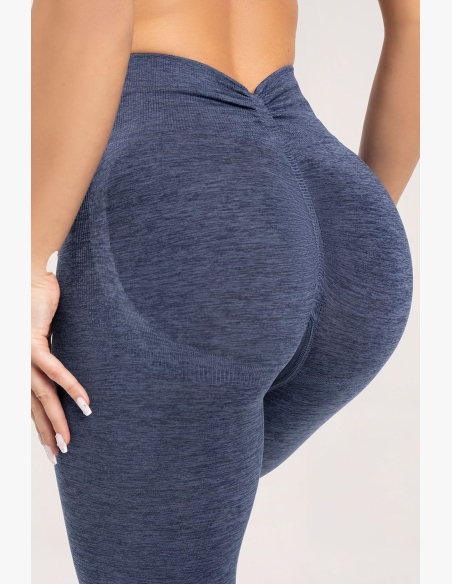 Gym Glamour Legíny seamless deep push up Dark Blue • NebShop
