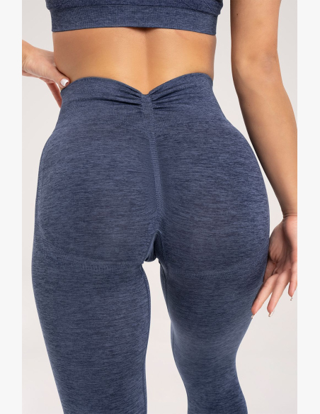 Gym Glamour Legíny seamless deep push up Dark Blue • NebShop