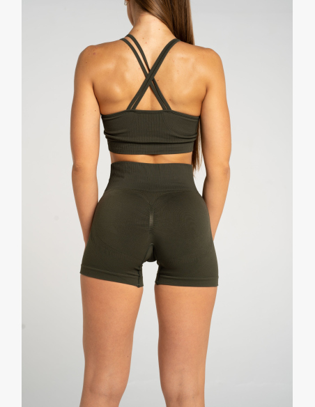 Gym Glamour Push Up Shorts 2.0 Soldier • NebShop