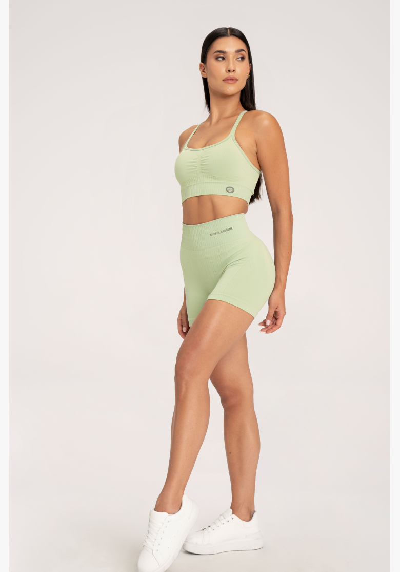 Gym Glamour Šortky push up 2.0 Pistácia • NebShop Gym Glamour Šortky push up 2.0 Pistácia • NebShop